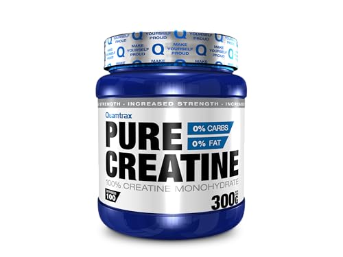 Quamtrax Nutrition - Pure Creatine - 300 gr - Sin sabor - suplemento nutricional concreatina monohidratada sin aditivos