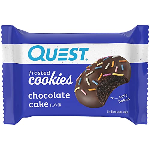 Quest Frosted Cookie, Chocolate Cake, 8/box