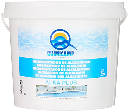 QUIMICAMP Alka plus (Anti-cal para piscina) polvo, 6 Kg - 203306, Blanco