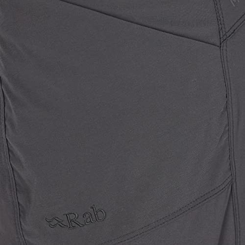 RAB Pantalones ligeros inclinados para mujer, ligeros, transpirables, para senderismo, senderismo y escalada, Antracita, M/81 cm tiro