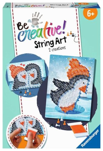 Ravensburger - String Art Penguin Loisir Créatif, 4005556182442