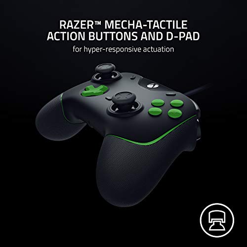 Razer Wolverine V2 - Gamepad con cable para Xbox Series X / S + Xbox One + PC (2 botones multifunción personalizables, botones de acción, pad direccional) Negro