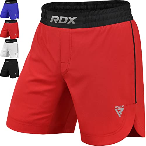 RDX MMA Pantalones para Entrenamiento y Kickboxing - Cortos para Artes Marciales, Grappling, Sparring, Boxeo, Cage Fight - Shorts para BJJ, Muay Thai, Gimnasio Fitness y Deportivos de Combate