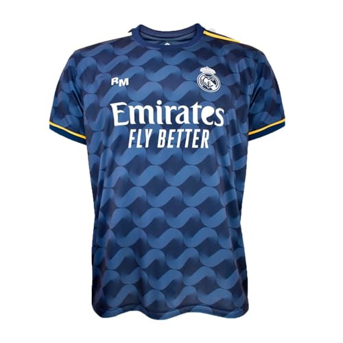 Real Madrid Camiseta Segunda Equipación de la Temporada 2023-2024 - Replica Oficial con Licencia Oficial - Adulto (L)