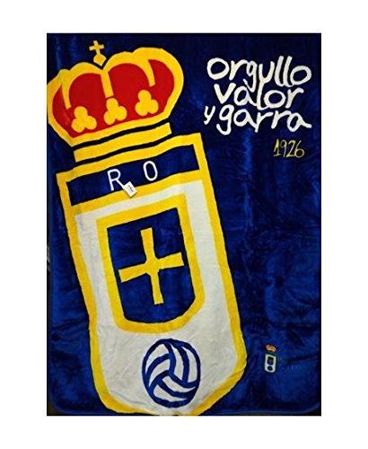 Real Oviedo Manta - Azul, 120x160 cm.