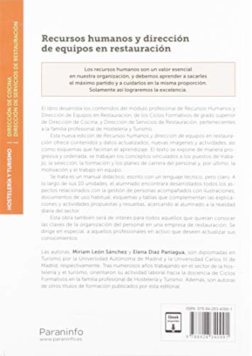 Recursos humanos y dirección de equipos en restauración 2.ª edición (SIN COLECCION)