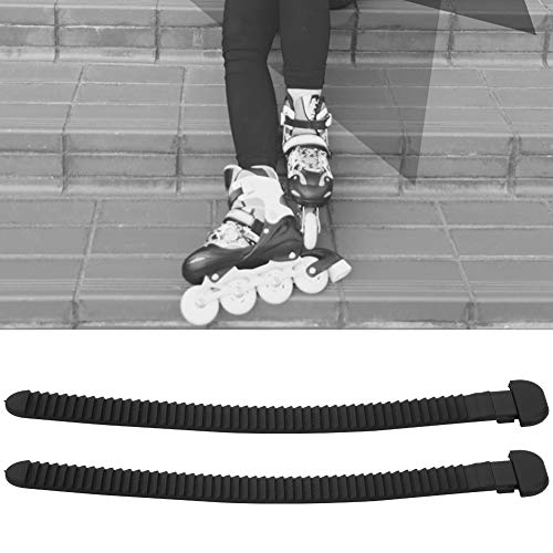 Redxiao 【𝐁𝐥𝐚𝐜𝐤 𝐅𝐫𝐢𝐝𝐚𝒚】 Cinturón de Hebilla de Patinaje, Correa de Patinaje sobre Ruedas de Material de PVC, Accesorios de Patinaje sobre Ruedas, Patines en línea para Patines de Hielo