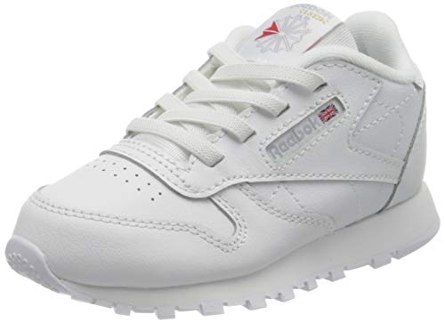 Reebok Classic Leather, Zapatillas Unisex bebé, Blanco (Footwear White Footwear White Footwear White), 22.5 EU
