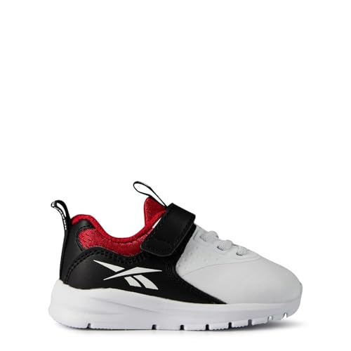 Reebok Rush Runner 4.0 Syn TD, Zapatillas Bebé-Niños, Blanco (Footwear White/Core Black/Vector Red), 21 EU