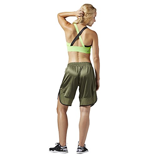 Reebok Sport BH Cardio Pantalones Cortos Bra Verde Solar Green Talla:Small