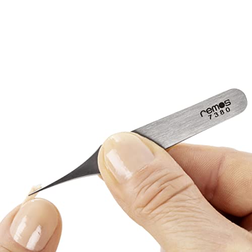 REMOS Mini pinzas para astillas de acero inoxidable - punta extra fina - 6 cm