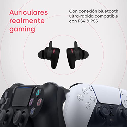 Remotto Duos - Auriculares Inalámbricos con más de 8 Horas de Autonomía - Compatibles con PS4 y PS5 - Cascos Gaming con Micrófono y Cancelación de Ruido - Conectividad por Bluetooth