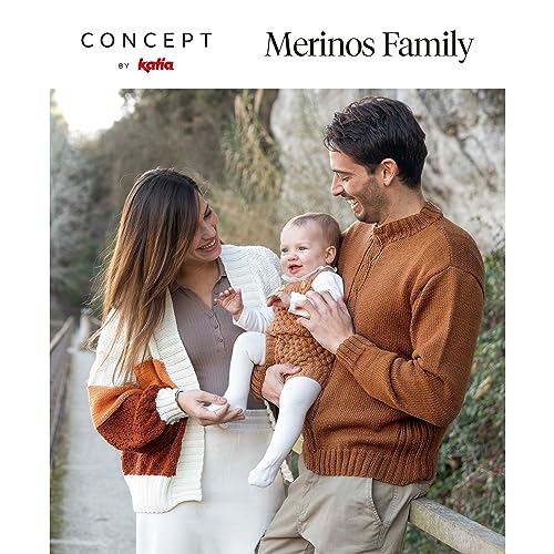 Revista de patrones Mujer, Hombre y Bebé – Lanas Merino Concept - KATIA