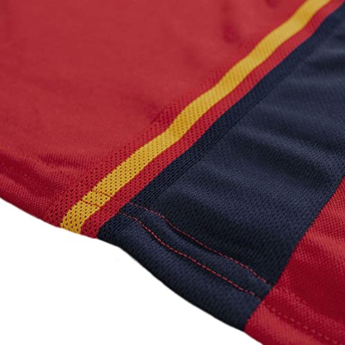 RFEF Replica Oficial Selección Española de Fútbol Primera Equipación España Mundial 2022-Color Rojo | Talla L Camiseta, Adultos Unisex
