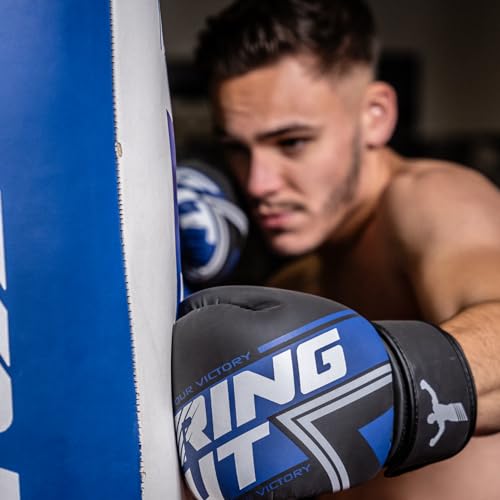 Ring Out – Guante de Boxeo – Azul (8 oz) – ¡Rendimiento y estilo excepcionales para tus entrenamientos!