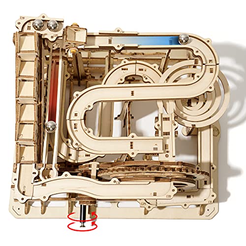 Robotime Laser Cut Puzzle de Madera Maquetas para Construir Adultos | Kit de Construcción Set Model | Juego de Puzzle en 3D (Waterwheel Coaster)