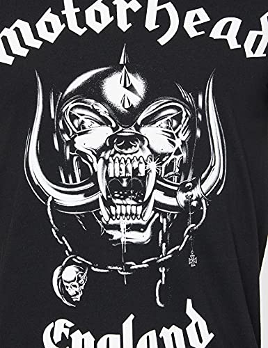 Rock Off - Camiseta de manga corta con cuello redondo para hombre, Negro, Large
