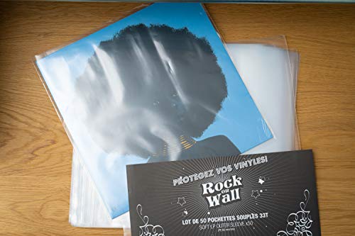 Rock on WallAR00259 Funda Blanda, LP, Paquete de 50