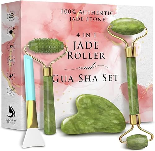 Rodillo de jade para la cara Jade Roller | rodillo de belleza para mejorar la apariencia de tu piel, proporciona relajación, masajea tu cara y mejora tu rutina de cuidado de la piel