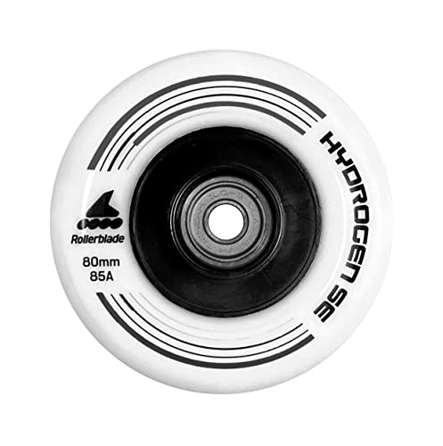 Rollerblade 80 mm Ilq9 Wheel Bearing Hydro Se Ruedas, Adultos Unisex, Color Blanco, EA