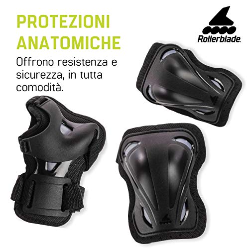 Rollerblade Protecciones Skate Gear 3 Pack, Unisex Adulto, Negro, L