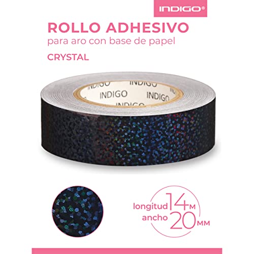 Rollo Adhesivo para Gimnasia Rítmica CRYSTAL INDIGO 20mm*14m (Negro)