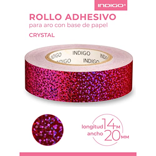 Rollo Adhesivo para Gimnasia Rítmica CRYSTAL INDIGO 20mm*14m (Rosa)
