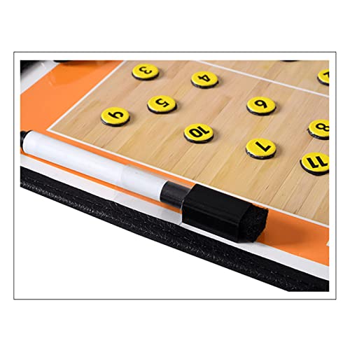 RoseFlower Voleibol Pizarra magnética y táctica para el Entrenador, Tablas Blancas, ortapapeles de alineación de bateo, Kit de Tablero táctico, para Entrenadores y Arbitros