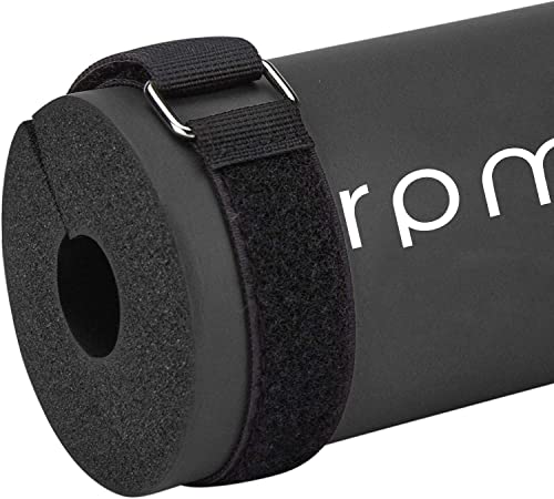 RPM Power Almohadilla para pesas – Almohadillas resistentes para levantamiento de pesas, sentadillas y empuje de cadera con protección de espuma acolchada para barra pesada (negro)