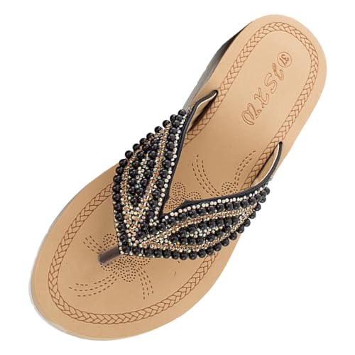 RTPR Sandalias Sandalias Sandalias Zapatos de verano para mujer Sandalias grandes, accesorios de hoja de perlas, sandalias, sandalias de moda en el mismo estilo que las celebridades de Internet