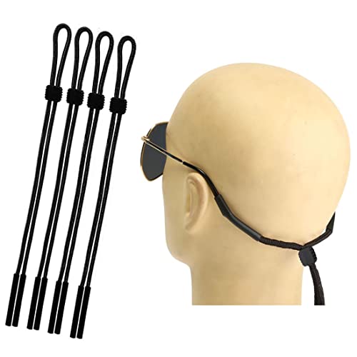RY-EARL Cordones ajustables para gafas, [Juego de 4] Gafas de sol con cuerda deportiva, soporte para gafas de seguridad para hombres, mujeres