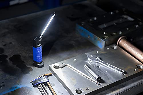 Ryme Automotive - Lámpara de Trabajo LED con Batería recargable Litio Alta potencia 600 lúmenes FIT Linterna de Taller mecánico 6W COB LED / 3W SMD LED
