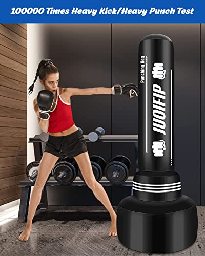 Saco de Boxeo de pie para Adultos - Pesado de 175 cm con Soporte - para Hombres Saco de Kickboxing Inflable para Entrenamiento MMA Muay Thai Fitness