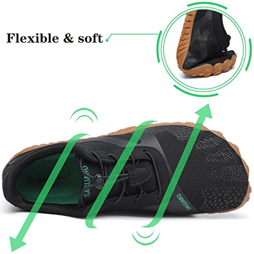 SAGUARO Hombre Zapatos de Barefoot Minimalista Descalzo Zapatillas Transpirables Zapatillas de Deporte Multicolor 39 EU