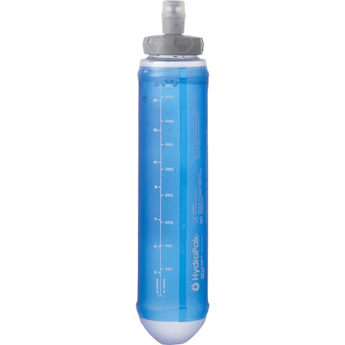Salomon Soft Flask 500ml/17oz, Poliéster, Speed 42 Botella de Agua, Bidón de hidratación Unisex, Uso rápido, Comodidad, Válvula de alto flujo, Clear Blue
