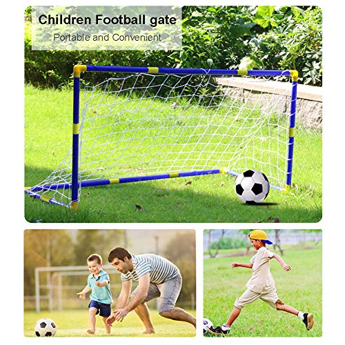 Sanlebi Juguete de Mini portería de fútbol para niños, jardín, 120 x 62 x 46 cm
