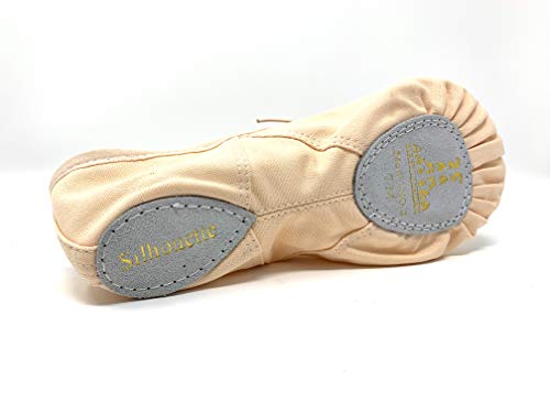 Sansha 3C Silhouette - Zapatillas de baile de media punta, para mujer, de tela, color rosa, 41 EU (talla del fabricante: 12)
