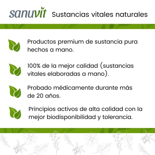 Sanuvit® - Glicina 600 mg | Alta biodisponibilidad y tolerancia | Vegano | 60 cápsulas