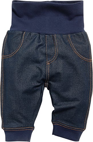 Schnizler Baby Sweat-Hose Jeans-Optik Pantalones de Deporte, Blue 7, 68 cm Unisex niños