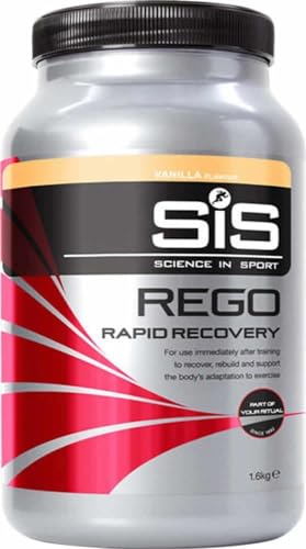 Science in Sport REGO bebida de recuperación rápida, Proteína en polvo Post-Entrenamiento, Sabor vainilla, 20 gr Proteína 32 Porciones, bote de 1.6kg