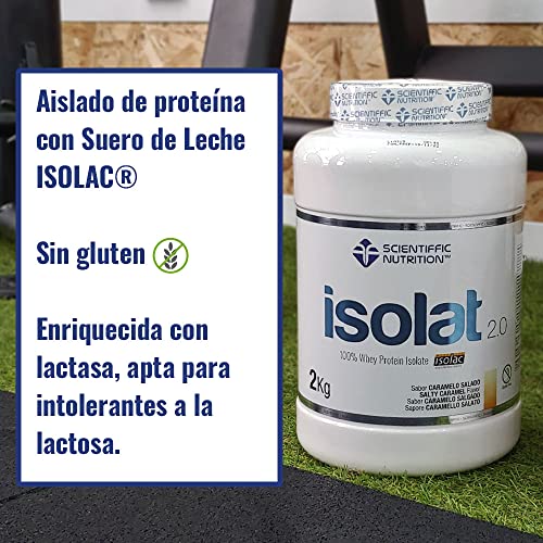 Scientiffic Nutrition - Isolat 2.0, Whey Protein, Suplemento de Proteina Aislada ISO con Lactasa, Proteina de Suero de Leche en Polvo - 2Kg, Chocolate.