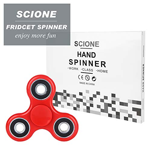 SCIONE Fidget Spinners Pack 5 Juguetes para Niños/Adultos Semana Santa Sensory Fidget-ADHD Juguetes contra Ansiedad Reductor de Estrés Autismo Mejor EDC Spinner de Mano Juguete Trispinner