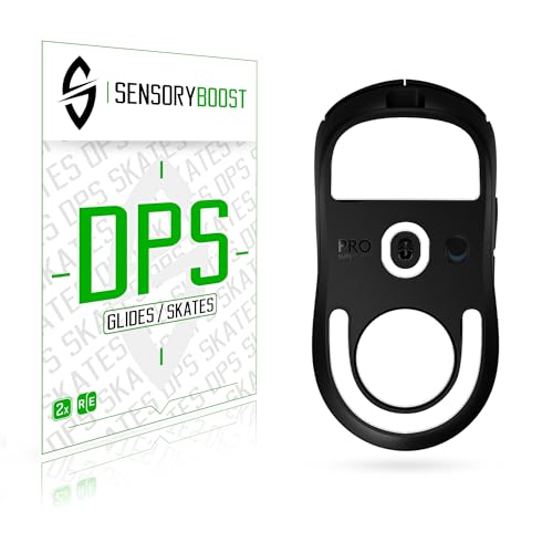 SensoryBoost DPS Glides para Logitech G PRO X Superlight 2 (2 juegos) Pies de ratón de repuesto, patines - bordes redondeados, ajuste rápido, autoadhesivo, PTFE - Kit de actualización, accesorios para
