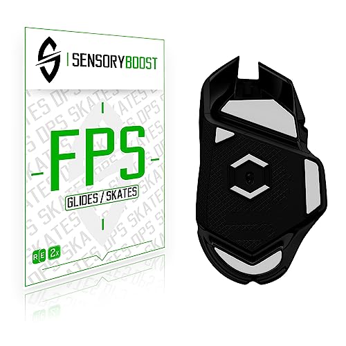 SensoryBoost FPS 2.0 Glides para Logitech G502 Cable Ver. (2 juegos) de repuesto de pies de ratón, patines – Perfil plano, control, ajuste perfecto, PTFE – Kit de actualización – Accesorios para ratón