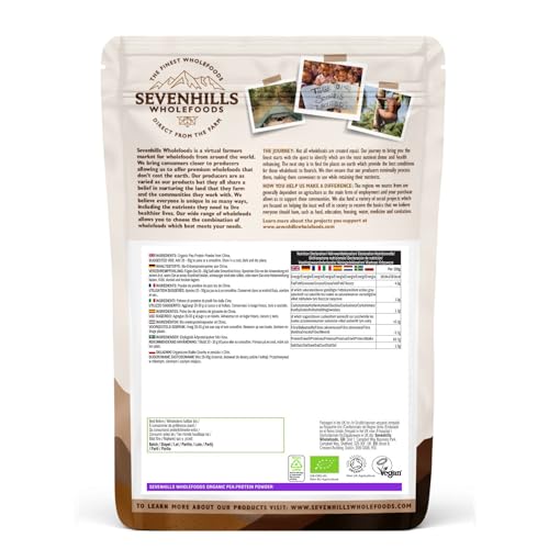Sevenhills Wholefoods Polvo De Proteína De Guisante Crudo Orgánico 1kg