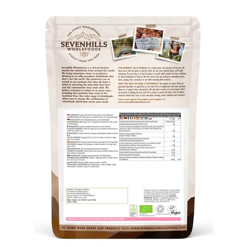 Sevenhills Wholefoods Proteína De Cáñamo Cruda En Polvo Orgánico 2 kg