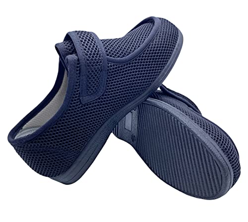 SEVILLA- Zapatillas de Mujer con Velcro - Ancho Especial para Pies Delicados - Suela Antideslizante - Tallas 36-48 (39, numeric_39)