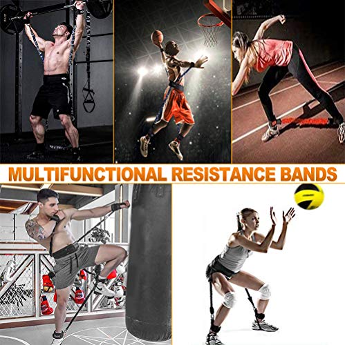 Sfeexun Juego de bandas de resistencia para boxeo: bandas elásticas para hombres, equipo de gimnasio para entrenamiento en casa (68 kg/90 kg/136 kg)