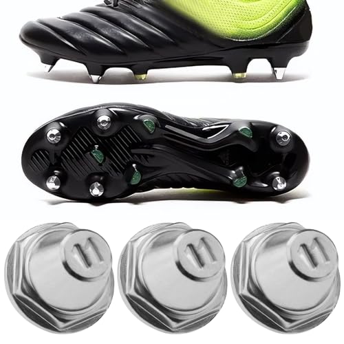 SG Store Juego de 12 tacos de repuesto para zapatos de fútbol compatibles con Nike compatibles con Puma compatibles con New Balance de aleación de aluminio Juego B