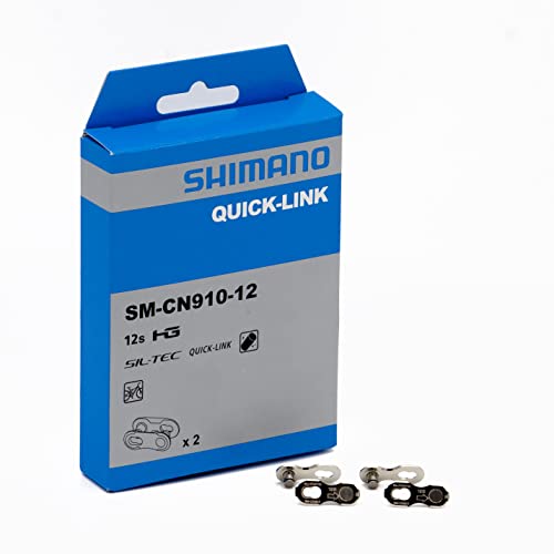 SHIMANO QUICKLINK Cadena 12V SMCN91012 Kit X 2 Catene Accesorios y recambios bicis, Unisex-Adult, Standard